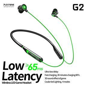 Plextone G2 in-Ear Neckband Bluetooth Headphones E-Sports with Mic