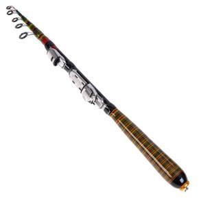 1.2M 3.94FT Telescopic Fishing Rod Travel Spinning Lure Rod Raft Pole Carbon Fiber