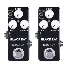 ARELENE Mosky 2X Black RAT Distortion Mini Guitar Effect Pedal