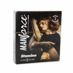 Manforce Condoms Stamina Orange  Flavored 2 pack