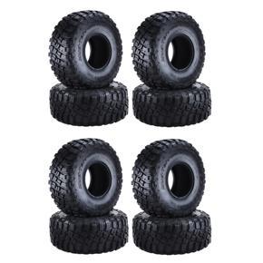ARELENE 8PCS 120mm 2.2 Mud Grappler Rubber Tyre Wheel Tires for 1/10 RC Crawler Traxxas TRX4 TRX6 Axial SCX10 90046 Wraith