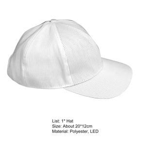 LED Hat USB Charg Sweat Resistant Switch Glowing LED Cap