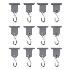 BRADOO 12PCS Camping Awning Hooks RV Awning Hangers Hooks RV Party Light Hangers for Christmas Party Caravan Travel Trailer