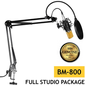 BM800 Pro Condenser Microphone BM 800 Kit Studio Suspension Boom Scissor Arm Stand with Filter BM800 Microphone Studio Light Music Studio Guitar Singer Youtuber Neewer NW800 Samson C01 Boya M1 Preamp 