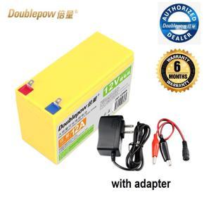 Doublepow Deep Cycle 12v 12ah lithium ion battery packs for Solar Storage & Mini UPS with adapter