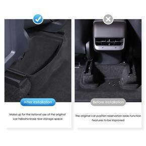 Rear Storage Box Under Seat Storage Box High Capacity Organizer Case Holder Interior Accessories for Tesla Model Y 2021