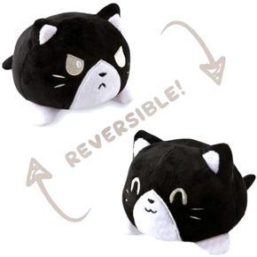 Reversible Cat Plush Toys Double-sided Flipped Cute Animals Doll Toys
