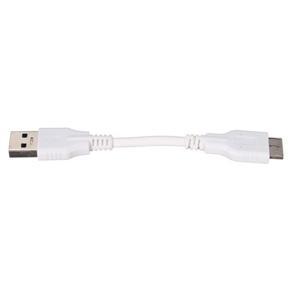 Teamtop USB 3.0 Type A Male to B Micro Sync Data HDD Hard Drive Disk Power Cable Lead White - white