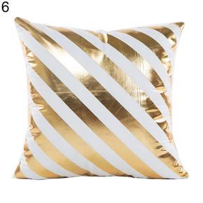 Gold Foil Printing Cushion Cover Decorative Sofa Bed Fashion Throw Pillow Case