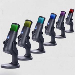 D-950 Gaming Microphone Stand USB Live Streaming RGB Light Condenser Type-C Professional Mute for Recording PC Computer Chat