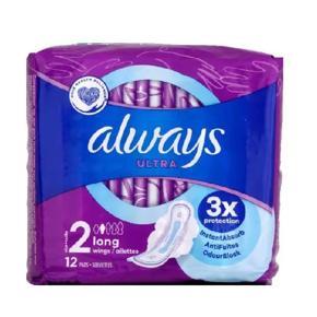 Always Ultra Long Sanitary Napkins 12pads