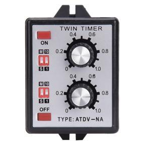 Knob Control Switch Relay On Off Twin Timer Multi-Section ATDV-NA AC110V/220V