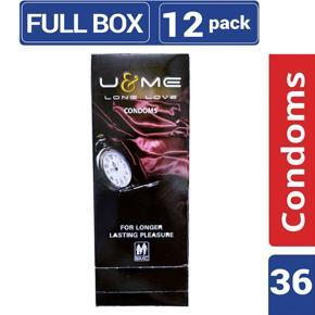 U&Me - Long Love Condom - Full Box - 3x12=36pcs
