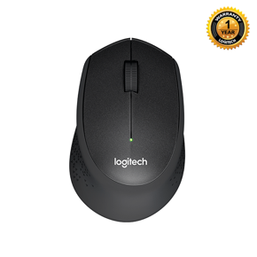 Logitech M331 Silent Plus Wireless Mouse, 2.4 GHz with USB Nano Receiver, 1000 DPI Optical Tracking, 3 Buttons, 24 Month Life Battery, PC / Mac / Laptop / Chromebook