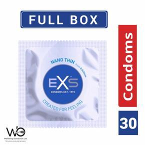 EXS - Nano Thin Condom - Full Box - 3x10=30pcs (Made in UK)