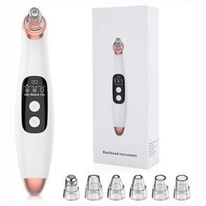 Acne Remover Electric Pore Cleaner Blackhead Vacuum Cleaner Nose Facial Cleaner Multifunctional Blackhead Remover White