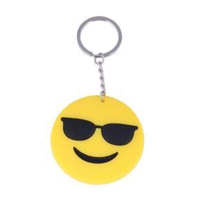 Rubber Emoji Key Ring - Yellow