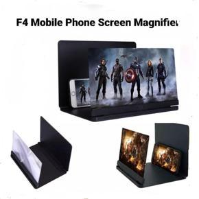 F4 9D Mobile Phone Screen Amplifier Foldable Glass, Phone Holder, Movie/Video Magnifier for Smartphone