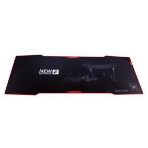 BK-41-H Large Mouse Mat Anti-Slip Rubber Mice Pad With Handmade Hemming Mat - black & red