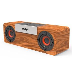 Leno SL-50S wooden Bluetooth 5.0 wireless speaker 8W outdoor support U disk card, AUX multi-function audio Speaker for Phone