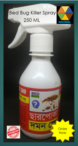 Bed Bug (Charpoka) Control Spray 100% Satisfaction 250ml Bed-Gag Control Spray (Spray On Bed To Remove The Bed) Competitor Price and Control Bed Bugs At Home for Peace.