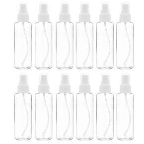 12 Pack Plastic Clear Spray Bottles Refillable Bottles Empty Transparent Plastic Fine Mist Spray Bottle 60Ml