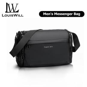 LouisWill Men's Casual Messenger Bag Sports Trend Polyester Fibre Shoulder Bag Man Bag Crossbody Bag Handbags Shoulder Bag Waterproof Men Sling Bag Travel Business Briefcase Satchel for Boys