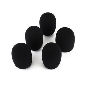 5pcs Headset Replacement Foam Microphone Cover Mic Cover Windshield Headset