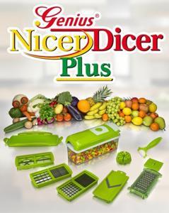 Hozada Nicer Dicer plus Beautiful Vegetable Slicer Cutter Grater Mandoline Slicer Vegetable Chopper Multipurpose Kitchen Tools with Drain Basket