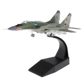 1/100 MIG-29 Fighter Attack Plane Diecast Plane Model - Metal Mini Diecast Aircraft with Stand