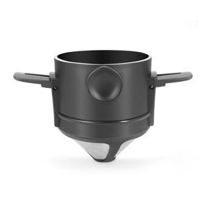 Cimiva Foldable Coffee Filter Stainless Steel Drip Coffee Tea Holder Coffee Dripper-black