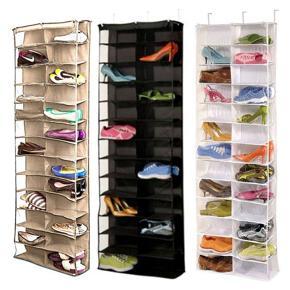 Shoe Rack Storage Organizer Holder Folding Hanging Door Closet 26 Pocket - Shoe Rack