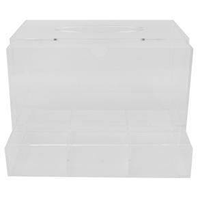 Himeng La Transparent Acrylic Tissue Storage Box Eyelash Extension Cosmetic with Drawer