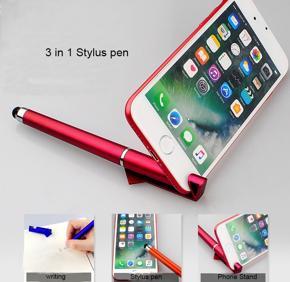 Universal 3 in 1 Capacitive Stylus Pen with Mobile Stand Holder, Writing Pen, Capacitive Pen for Mobile use, Compatible for Mobile Touch Screen