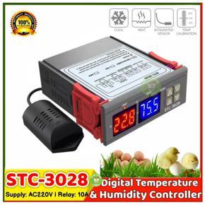 STC-3028 Digital Temperature and Humidity Controller Supply AC 220V Egg Incubator Controller Replace XH-M452 XM-18 W1209 incubator