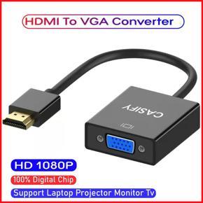 CASIFY HDMI to VGA Cable Converter 1080P HDMI Male to VGA Female Video Cable Cord Converter Adapter For PC HDTV TV HDMI to VGA Converter Adapter Male to Female