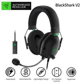 Razer BlackShark V2 Wired Gaming Headset with USB Sound Card Razer TriForce 50mm Driver HyperClear Noise Reduction Microphone