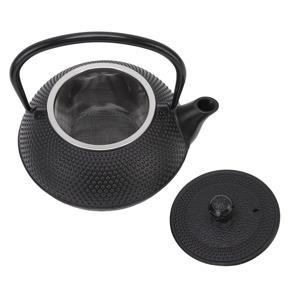 Cast Iron Kettle, Cast Iron Tea Kettle Highly Durable with Cups Warmer Strainer Mat for Office
