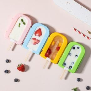 1pc Ice Cream Mold Can Be Connected To The Buckle Silicone Popsicle Mold With Llid And Free 10pcs Wooden Sticks-9