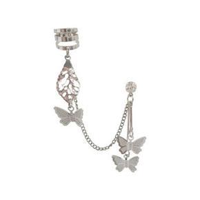 Butterfly Long Dangle Chain Tassel Ear Clip Wrap Earrings Creativity Retro Ear Clip For Women