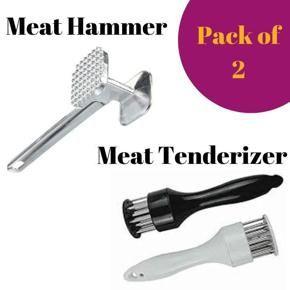 Best shopping malls Meat Tenderizer + Meat Hammer - Pack of 2