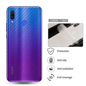 For Huawei Nova 3E 3D Carbon Fiber Back Skin Sticker-Transparent-Transparent