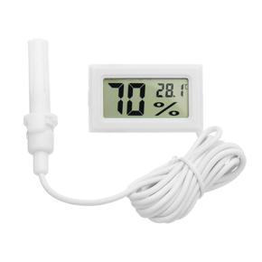 White Mini LCD Digital Thermometer Hygrometer Temperature Sensor Humidity Meter