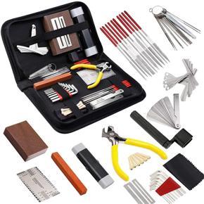 Guitar Tool Kit for Repairing Electric Guitar Care Kits for Bass Mandolin Banjo Ukulele Neck Measurement String Distance