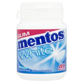 MENTOS GUM WHITE PEPPERMINT 60G 40pcs UK