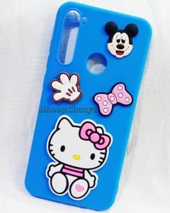 For Xiaomi Redmi Note 8 / Redmi Note 8T - Hello Kitty High Quality 3D Rubber Made Cute Cartoon Lovely Unique Design Soft Ladies Cover