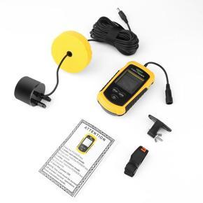 Lucky 0.7-100m Portable Sonar Sensor LCD Fish Finder Alarm Fishfinder Transducer