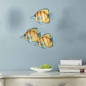 XHHDQES Tropical Fish Wall Hanging Wall Decor Creative Ornament Craft Wall Art Marine Life Wall for Kids Rooms Decorative