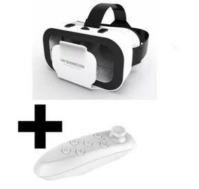VR SHINECON BOX 5 Mini VR Glasses 3D Glasses Virtual Reality Glasses VR Headset for Google Cardboard with Game Control
