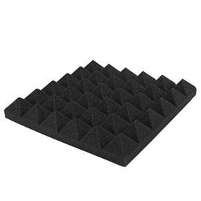 XHHDQES 12 Piece Charcoal Acoustic Panel Studio Foam Wedge Fireproof Insulation Liner Siding 30 x 30 x 5cm (Black)